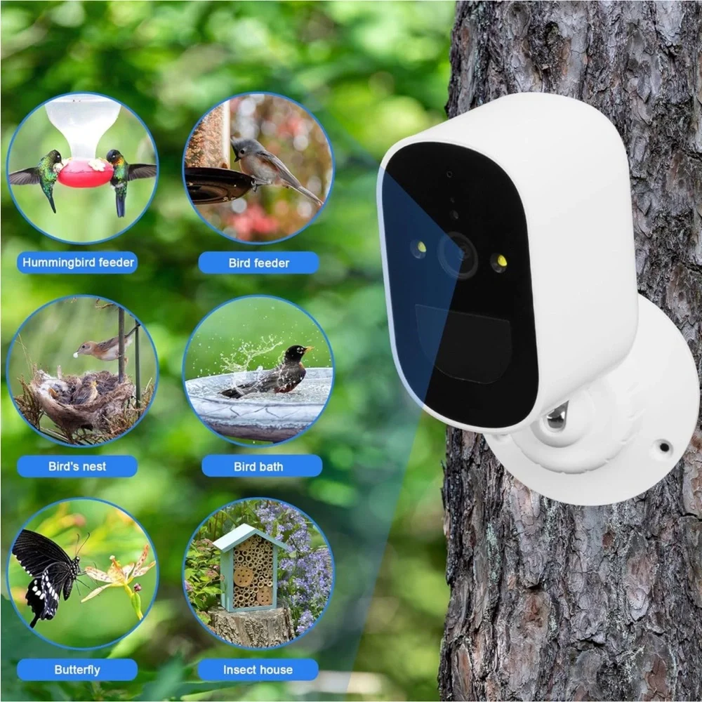 NEW! Bird Feeder/Watching Camera Solar Powered Smart HD Night Vision Technology